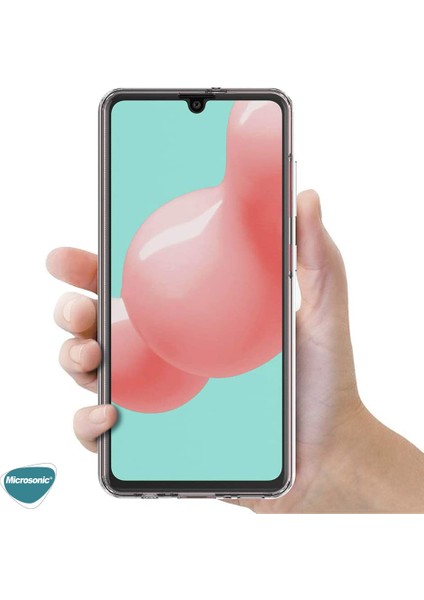 Samsung Galaxy A31 Kılıf 6 Tarafı Tam Full Koruma 360 Clear Soft Şeffaf