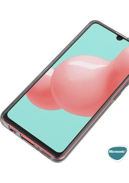 Samsung Galaxy A31 Kılıf 6 Tarafı Tam Full Koruma 360 Clear Soft Şeffaf