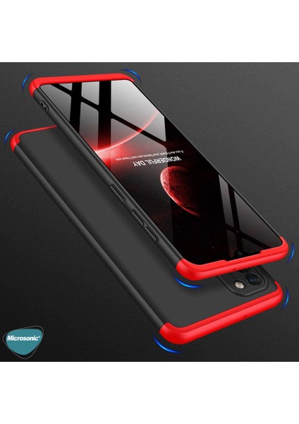 Samsung Galaxy A31 Kılıf Double Dip 360 Protective Kırmızı