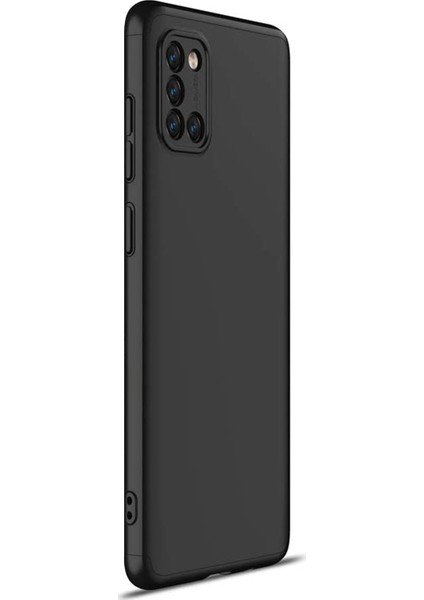 Samsung Galaxy A31 Kılıf Double Dip 360 Protective Siyah
