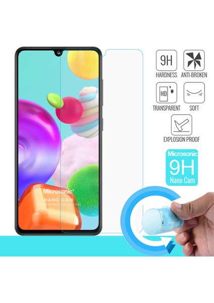 Samsung Galaxy A41 Nano Glass Ekran Koruyucu Şeffaf