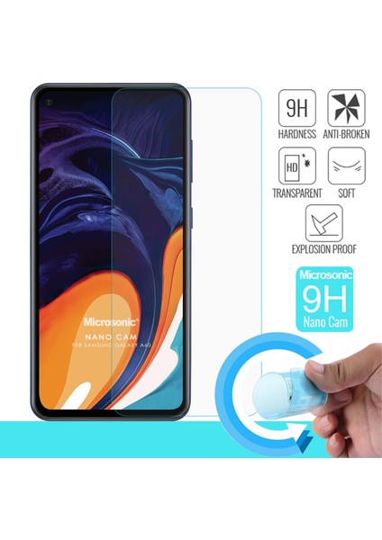 Samsung Galaxy A60 Nano Glass Ekran Koruyucu Şeffaf