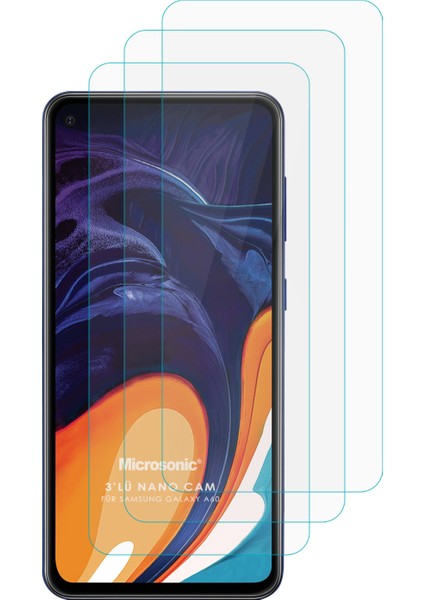 Samsung Galaxy A60 Ekran Koruyucu Nano Glass (3 Pack) Şeffaf