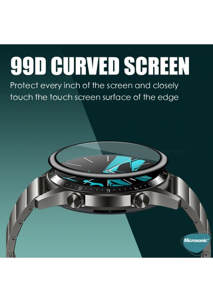 Samsung Galaxy Watch Active 2 44mm Tam Kaplayan Temperli Cam Full Ekran Koruyucu Siyah modelleri