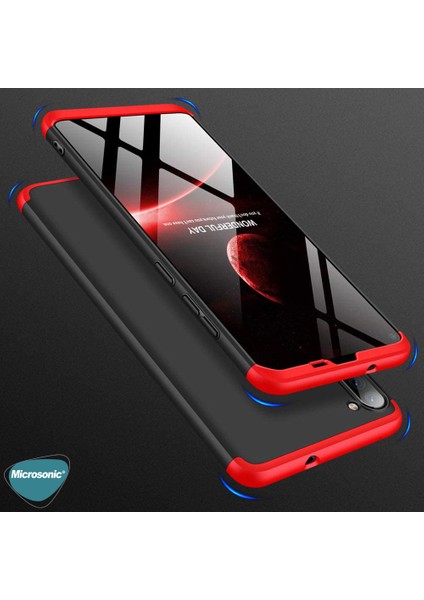 Samsung Galaxy M11 Kılıf Double Dip 360 Protective Kırmızı