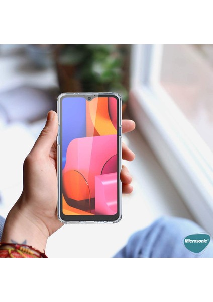 Samsung Galaxy M21 Kılıf 6 Tarafı Tam Full Koruma 360 Clear Soft Şeffaf