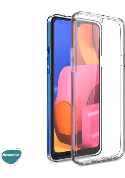 Samsung Galaxy M21 Kılıf 6 Tarafı Tam Full Koruma 360 Clear Soft Şeffaf