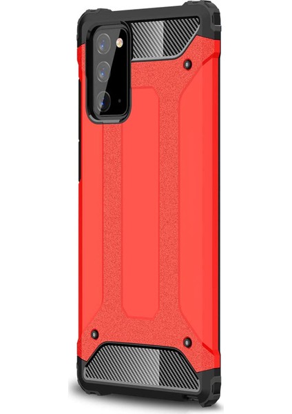 Samsung Galaxy Note 20 Kılıf Rugged Armor Kırmızı