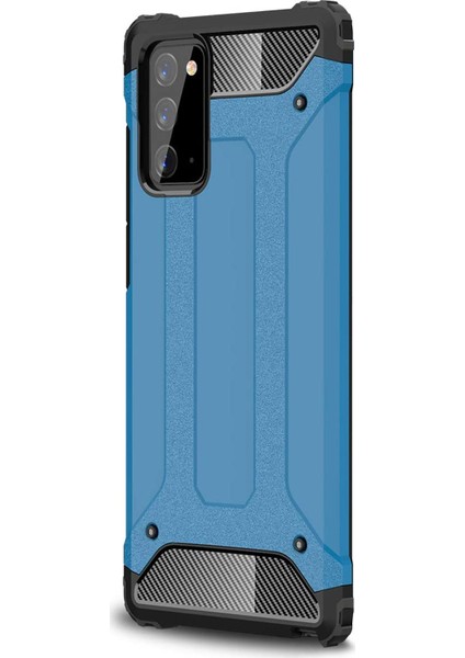 Samsung Galaxy Note 20 Kılıf Rugged Armor Mavi