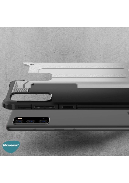 Samsung Galaxy Note 20 Kılıf Rugged Armor Mavi