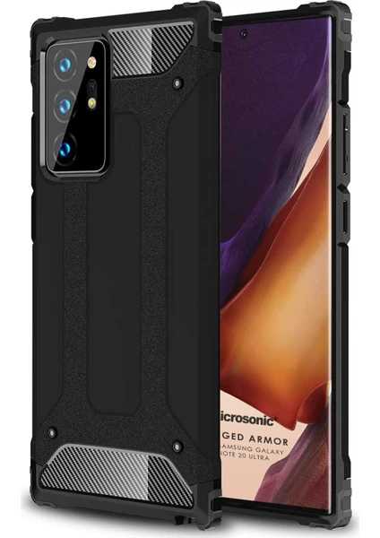 Samsung Galaxy Note 20 Ultra Kılıf Rugged Armor Siyah