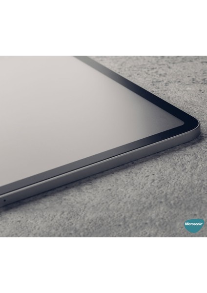Apple iPad Pro 11'' 2020 2.Nesil (A2228-A2068-A2230) Tam Kaplayan Temperli Cam Ekran Koruyucu Siyah