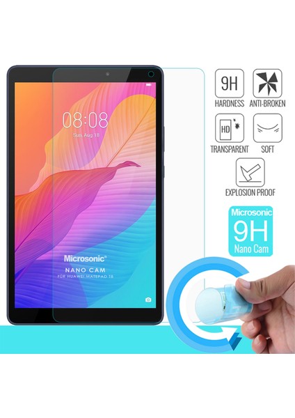 Huawei MatePad T8 8'' Nano Glass Ekran Koruyucu Şeffaf