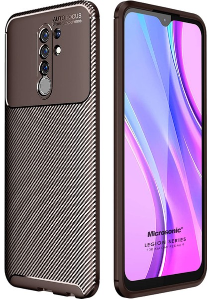 Xiaomi Redmi 9 Kılıf Legion Series Kahverengi