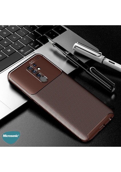Xiaomi Redmi 9 Kılıf Legion Series Kahverengi