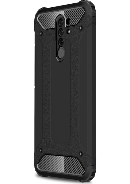 Xiaomi Redmi 9 Kılıf Rugged Armor Siyah