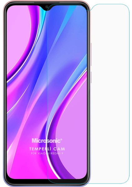 Xiaomi Redmi 9 Tempered Glass Ekran Koruyucu Şeffaf