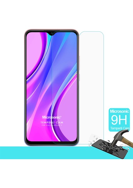 Xiaomi Redmi 9 Tempered Glass Ekran Koruyucu Şeffaf fiyatları