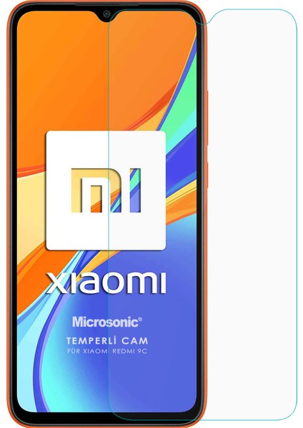 Xiaomi Redmi 9C Tempered Glass Ekran Koruyucu Şeffaf