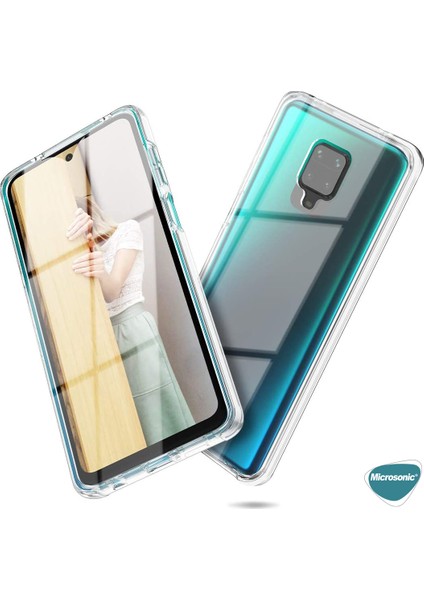 Xiaomi Redmi Note 9 Pro Max Kılıf 6 Tarafı Tam Full Koruma 360 Clear Soft Şeffaf