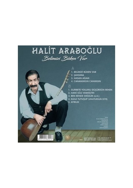 Halit Araboğlu - Belimizi Büken Var (Plak)