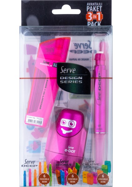 Metalik Okul Set 3'lü