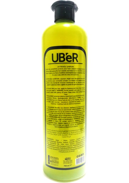 Zeytinyağlı Şampuan 700 ml