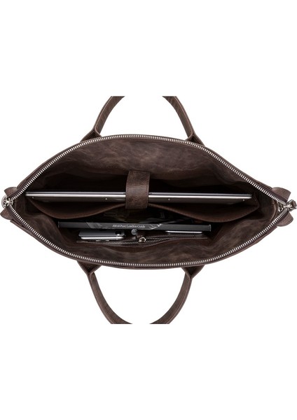 Wizard Deri Notebook Evrak Çantası TN03 Kahve modelleri