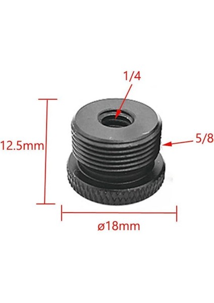 1/4" Vidayı 5/8" Mikrofon Vidasına Dönüştürücü Adaptör Vida