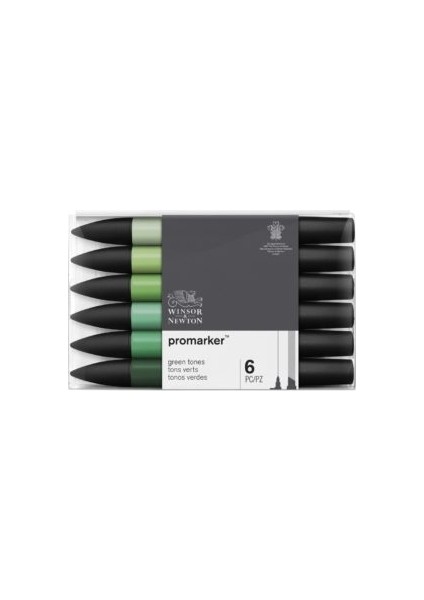 Promarker Yeşil Tonlu 6'lı Set