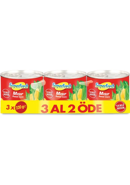 Mısır Konservesi 3x220 gr