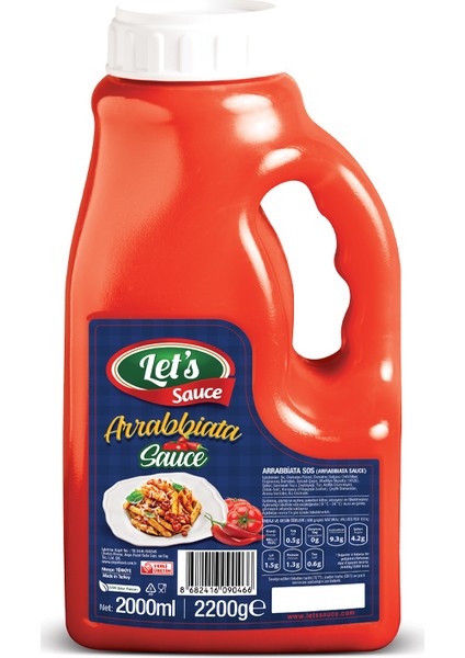 Arrabbıata Sos 2000 gr