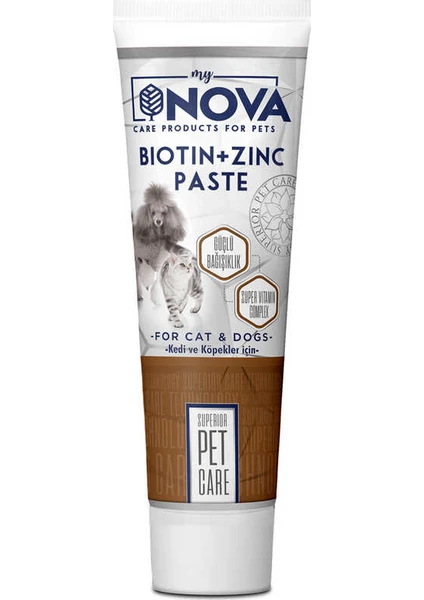 My Dog Nova Kedi ve Köpekler İçin Biotin& Zinc Paste 100 gr