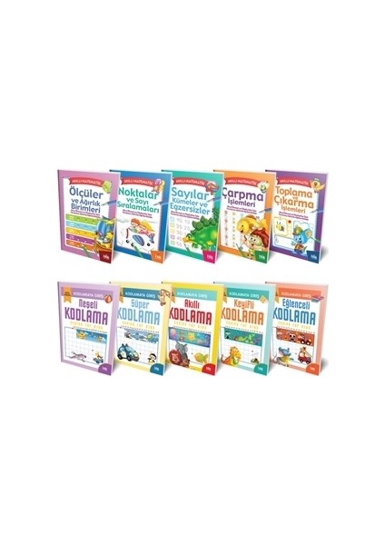 Akıllı Kodlama Ve Matematik Seti (10 Kitap)