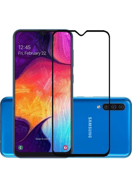 Samsung Galaxy A50S 5d Tam Kaplayan Ekran Koruyucu Cam