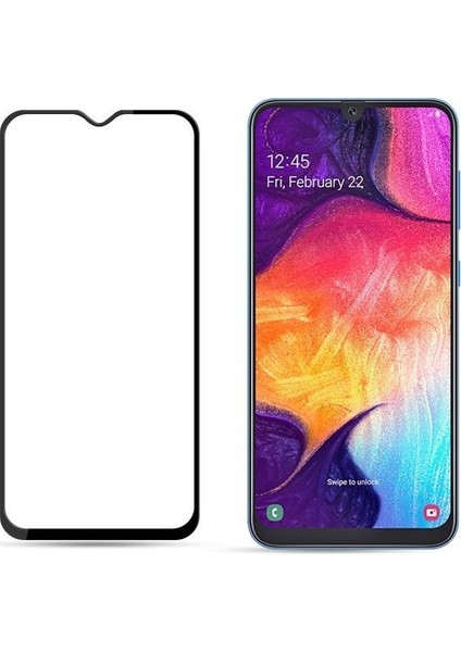 Samsung Galaxy A50S 5d Tam Kaplayan Ekran Koruyucu Cam