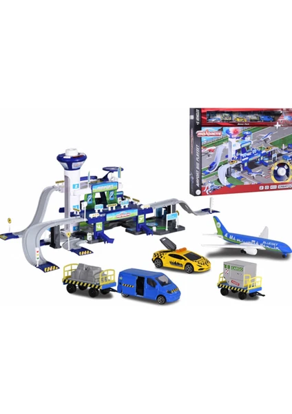 Creatix Playset Havaalanı + 5 Araçlı Oyun Set 212050018038