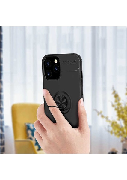 Apple iPhone 12 (5.4'') Kılıf Ultra Korumalı Yüzüklü Manyetik Ravel Silikon + Cam Ekran Koruyucu Rose fırsatları