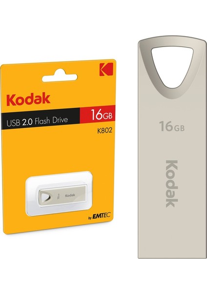 K802 USB Flash Drive 2.0 Metal Body Case 16GB