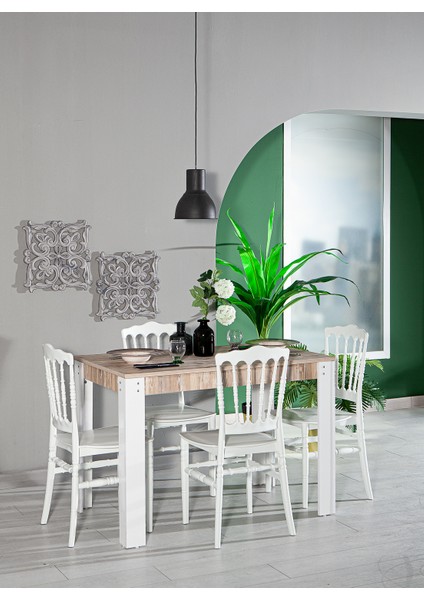 Grande / Miray Mutfak Masa Takımı - Beyaz