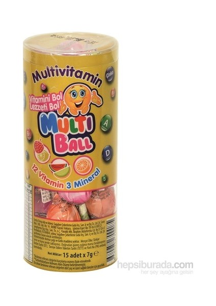 15 Li Dokme Lolipop Vitamin ve Mineralli