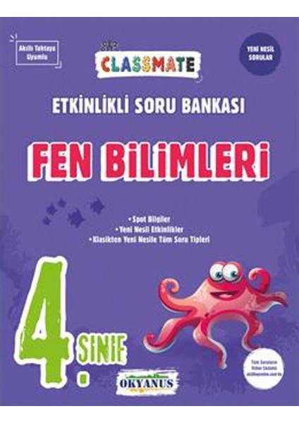 4. Sınıf Fen Bilimleri Classmate Etkinlikli Soru Bankası