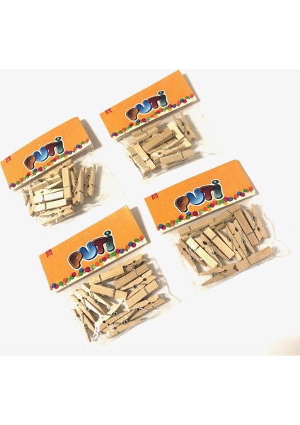 Ahşap Büyük Mandal Natural 3.5 cm 48'li