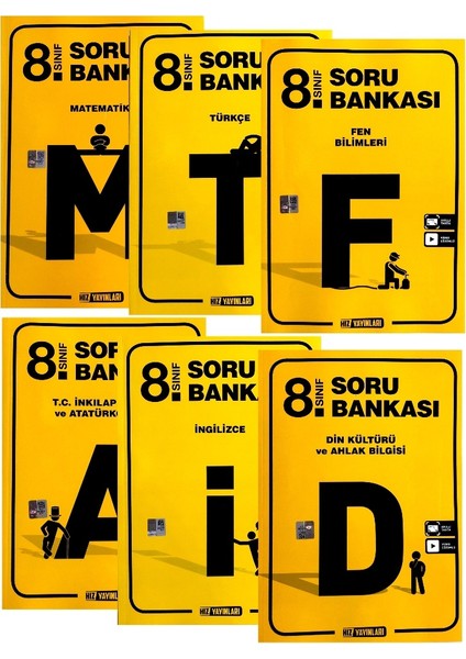 8. Sınıf Tüm Dersler Soru Bankası 6 Kitap 2020