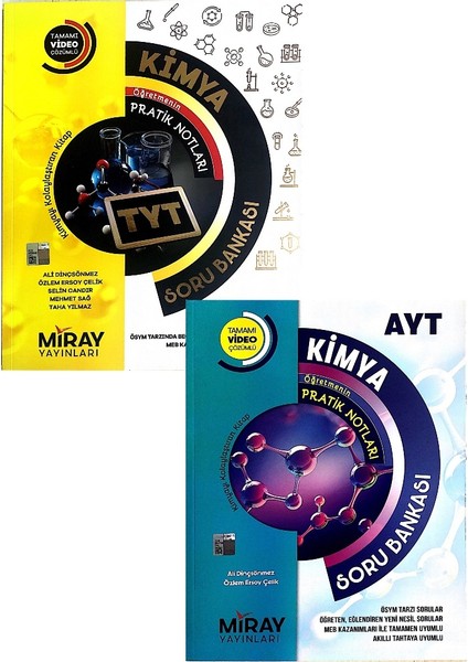 Miray Yayınları TYT-AYT Kimya Soru Bankası Seti(2020)