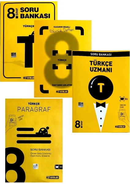 Hız Yayınları 8. Sınıf Türkçe Soru-Defter-Uzman-Paragraf Seti(2020)