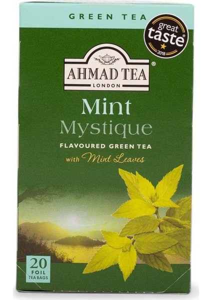 Mint Mystique Flavoured Green Tea (20x2g) 40g Poşet Çay 20'li