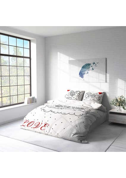 Angel 3D Pamuk Saten Çift Kişilik Nevresim Takımı fiyatları