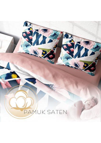 Whatever 3D Pamuk Saten Çift Kişilik Nevresim Takımı