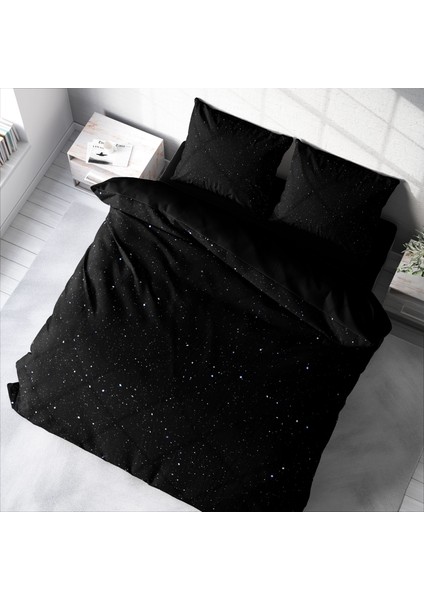Starly Night 3D Pamuk Saten Çift Kişilik Nevresim Takımı